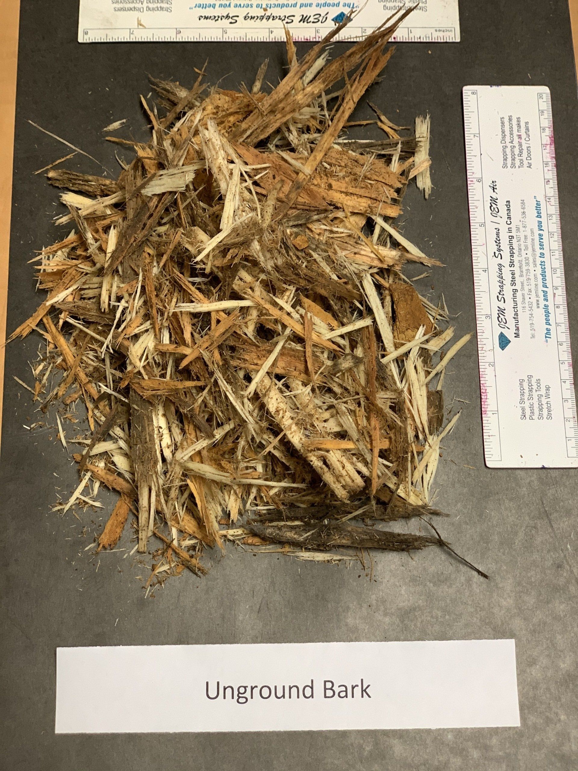 large brown wood shavings