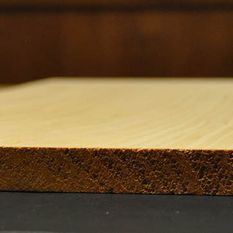 close up of small wooden slab