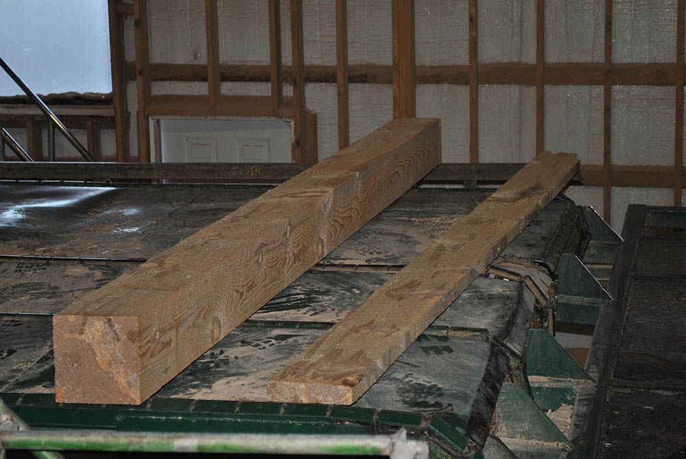 large rectangular wood beam