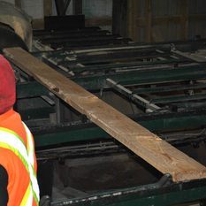 long thin wooden plank