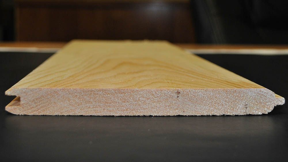plank of beige pine wood