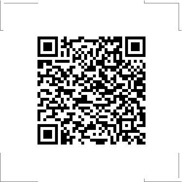 QR code in black and white, containing encoded information.