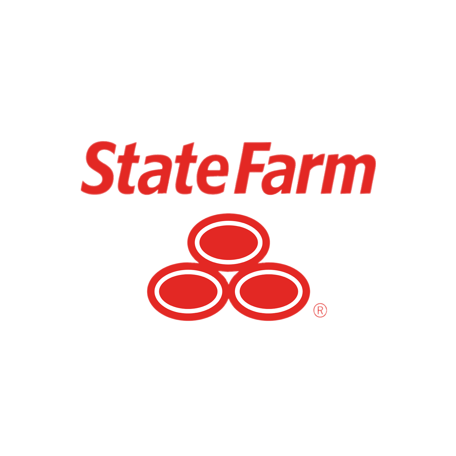 The state farm logo is red and white on a white background.