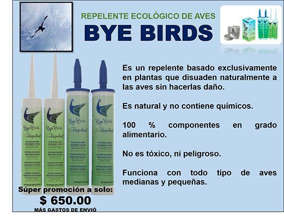 BYE BIRDS: Repelente ecológico de aves