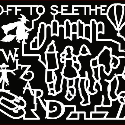 A black and white drawing of a witch on a broom surrounded by people.