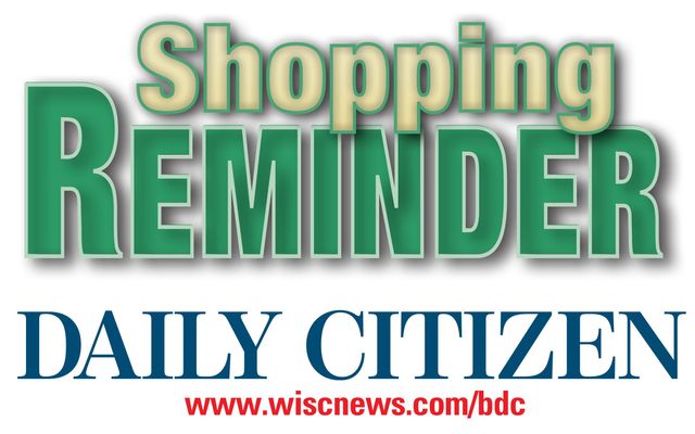 Shopping Reminder - Beaver Dam Daily Citizen