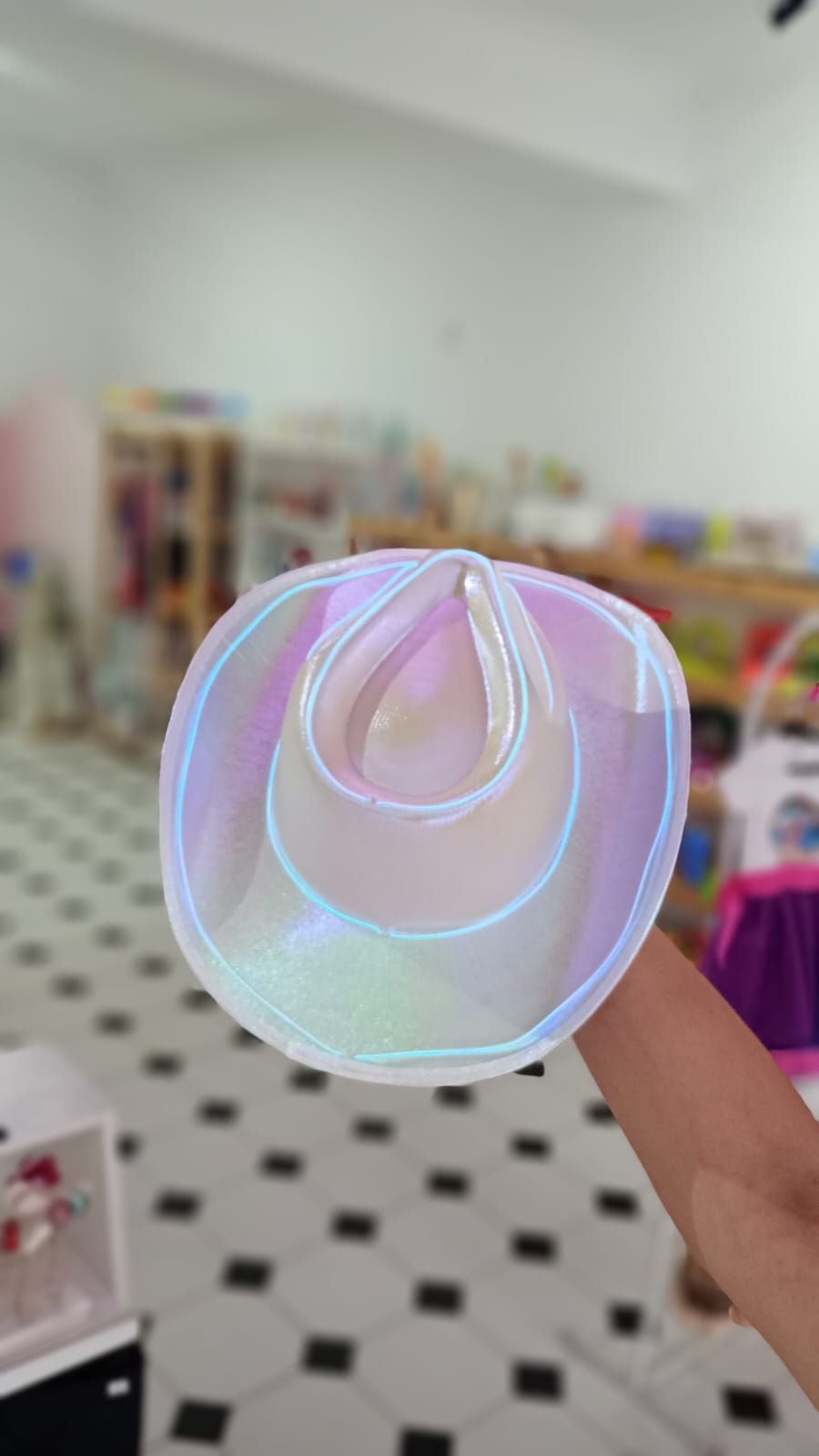 Sombrero Luminoso tira Neon