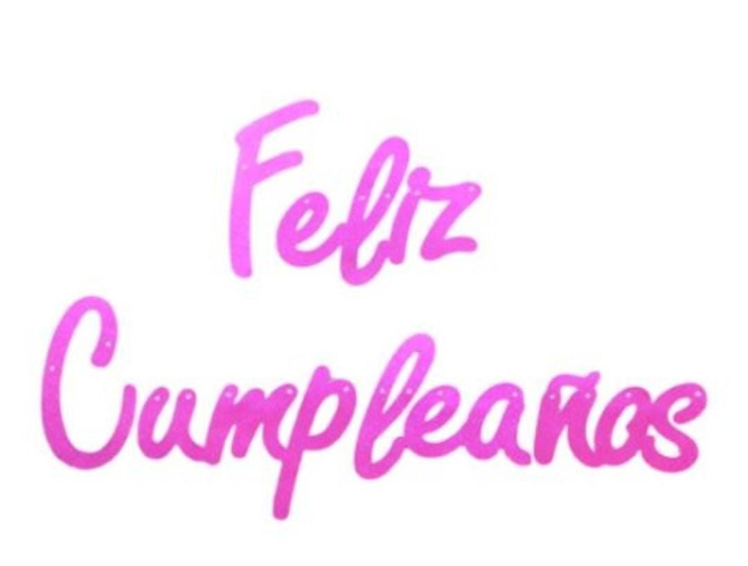 Guirnalda Tipografica Feliz Cumpleaños