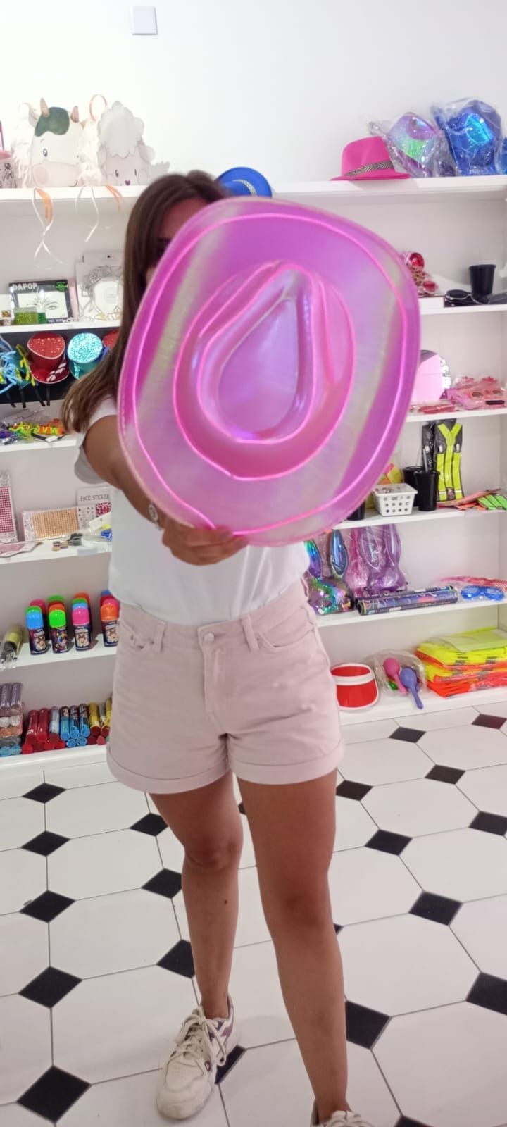 Sombrero Luminoso tira Neon