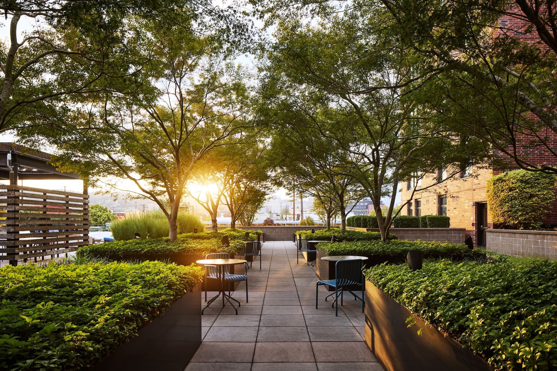 Image of Rooftop decks with outdoor kitchen and BBQ areas