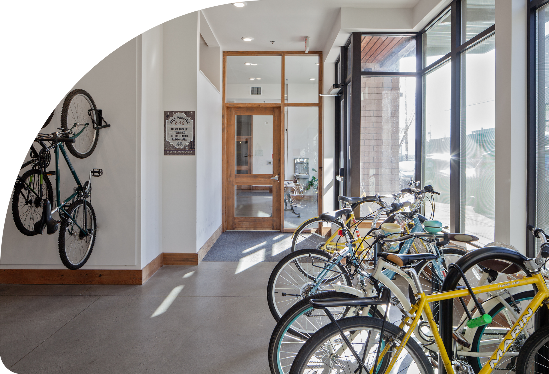 Image of Convenient bike storage and repair stations on-site