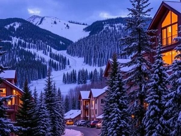 A living room filled with furniture and a fireplace being staged to be sold in Aspen