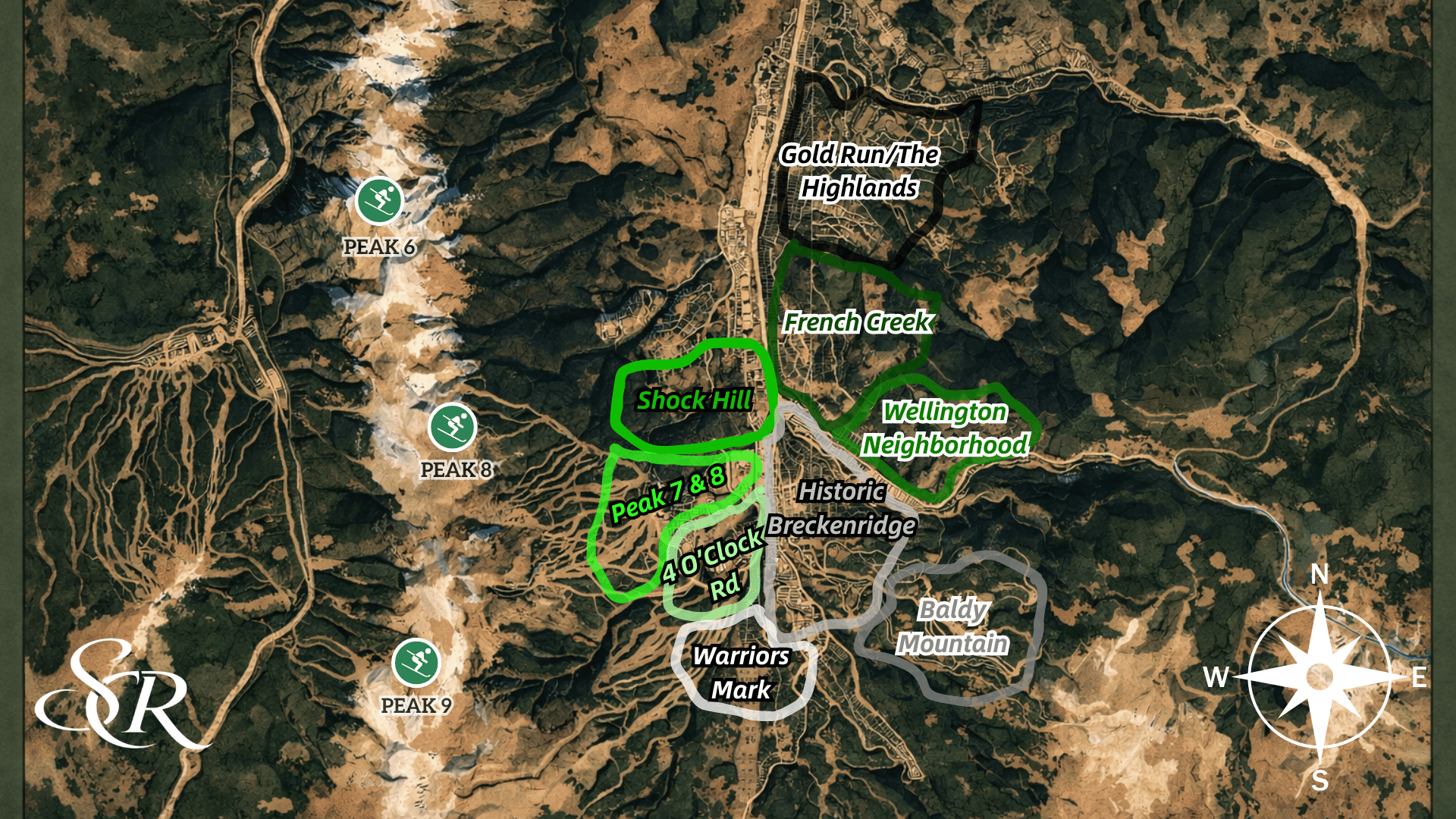 A Helpful and Complete Map of Breckenridge, CO Neighborhoods