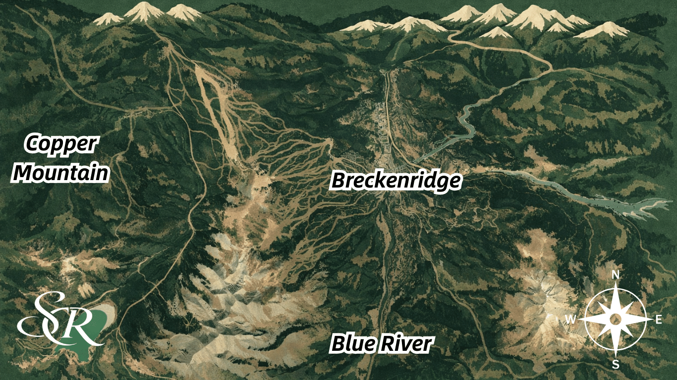 A Helpful and Complete Map of Breckenridge, CO Surrounding Neighborhoods