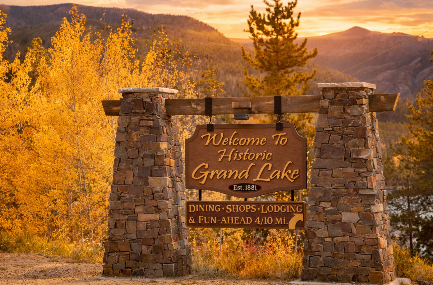 Grand Lake, CO sign