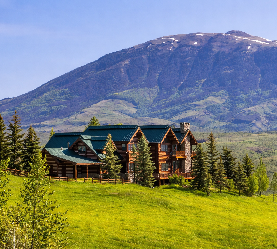 Silverthorne, CO Mountain lodge in valley