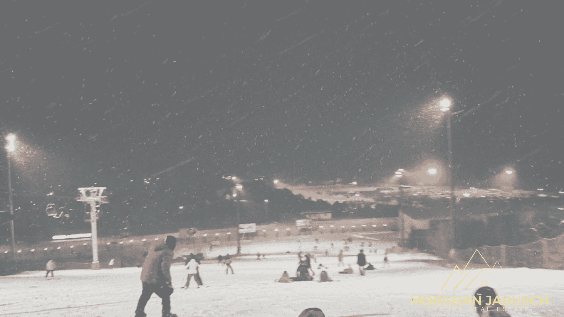 Aspen nighttime snowboarding