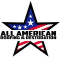 Logo: Star with American flag design and 