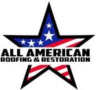 Logo: Star with American flag design and 