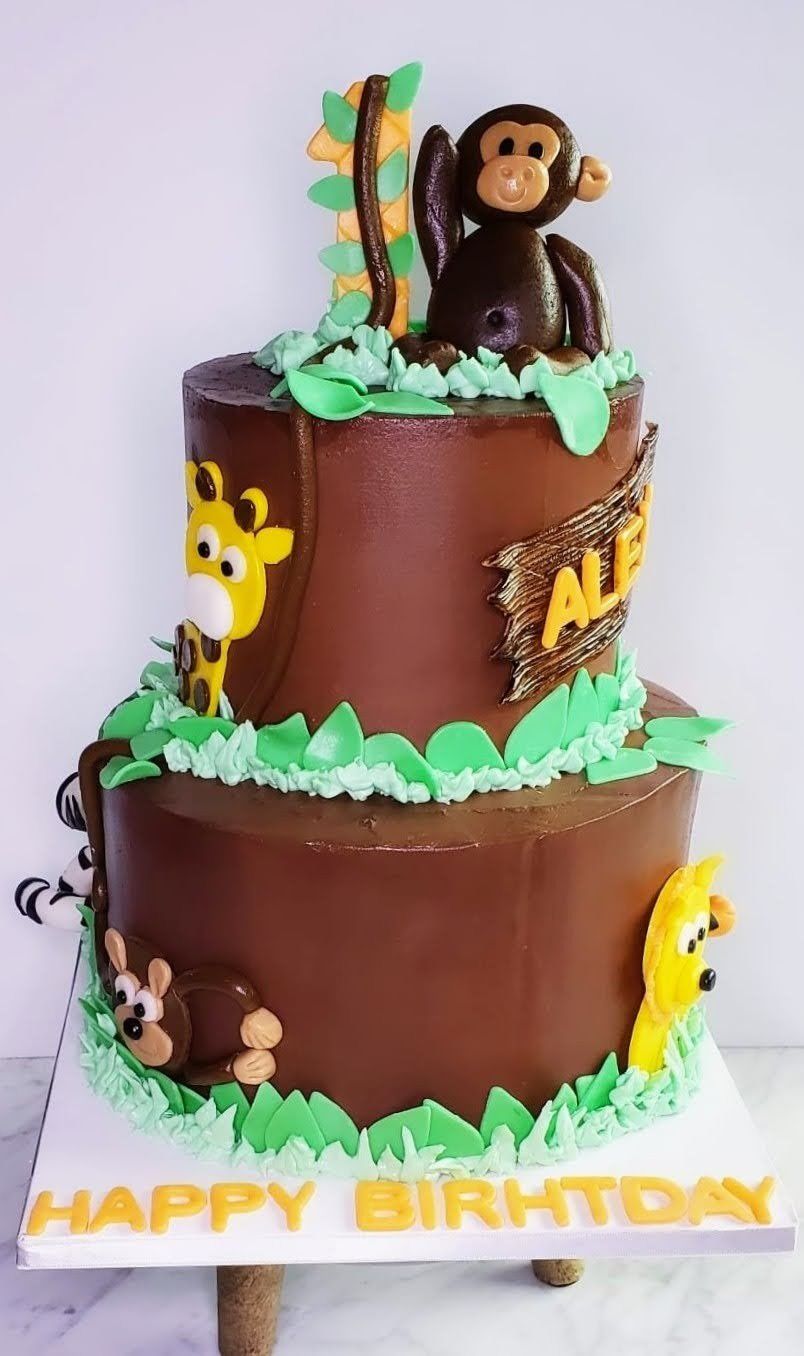 wild safari cake