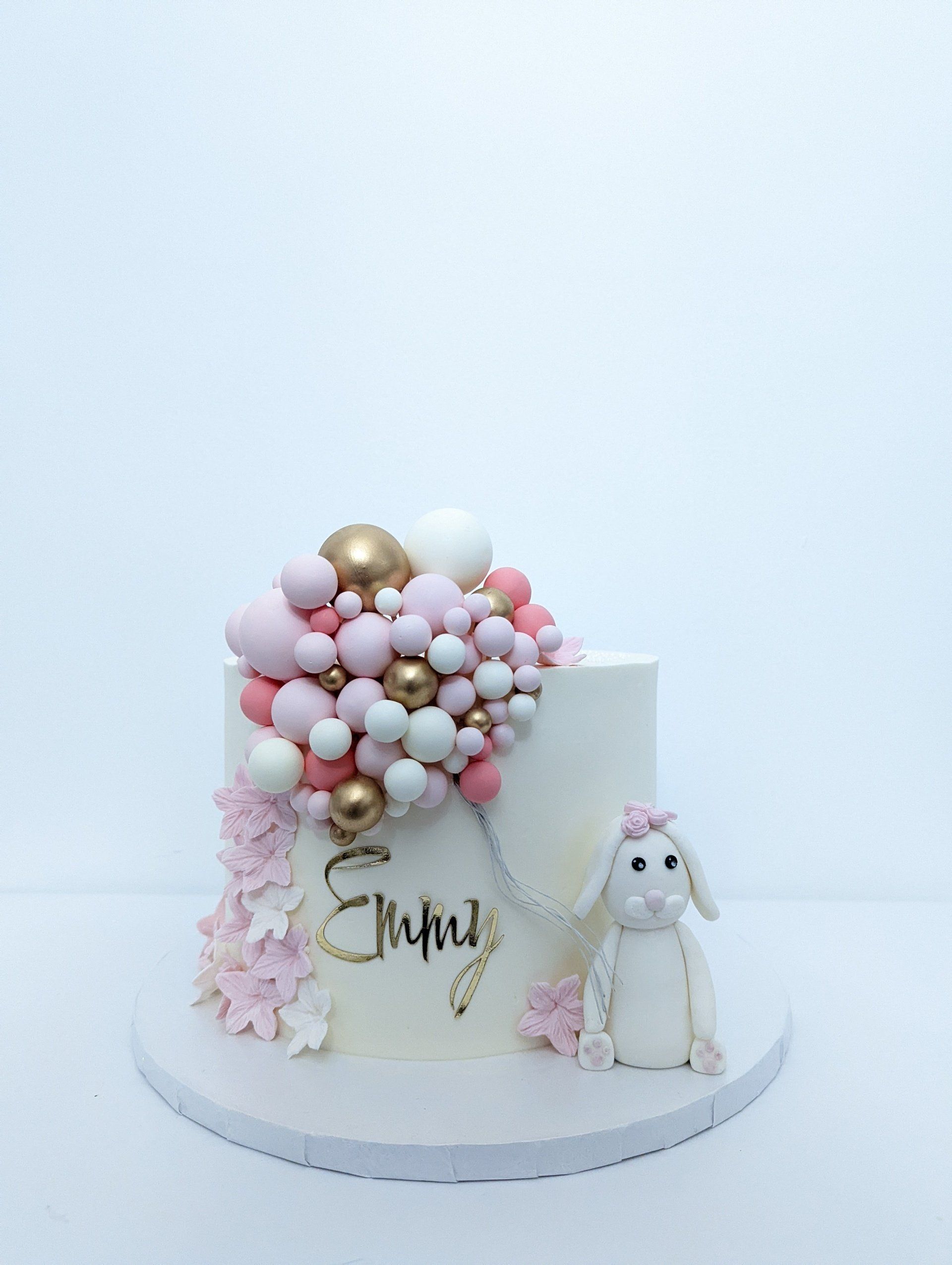 bunny cake with cute decorations