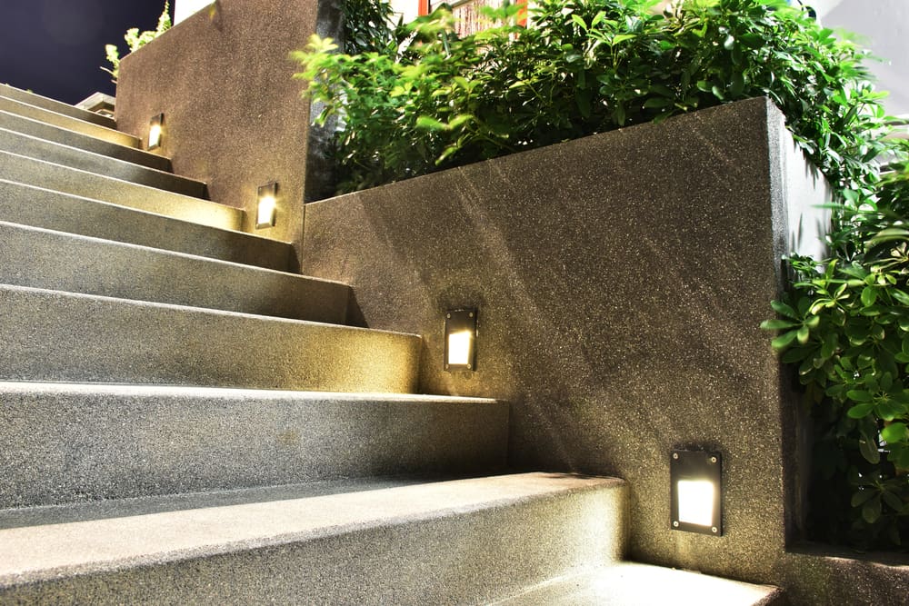 Stairway with Lights — Air Conditioning & Electrical Services in Hervey Bay, QLD