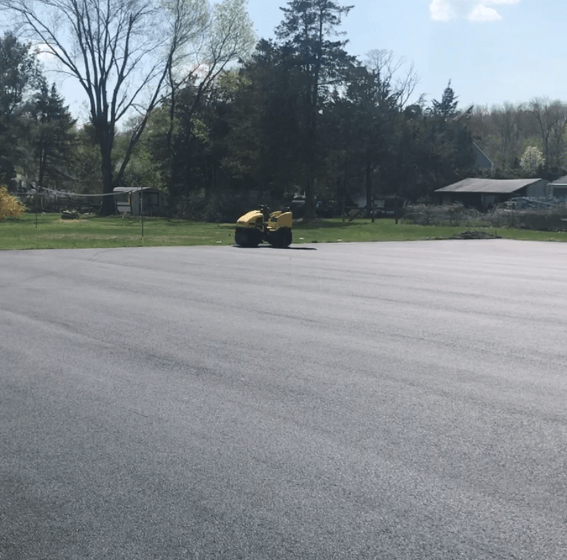Asphalt Road with Steamroller — Wayne, NJ — R. Williams Paving LLC