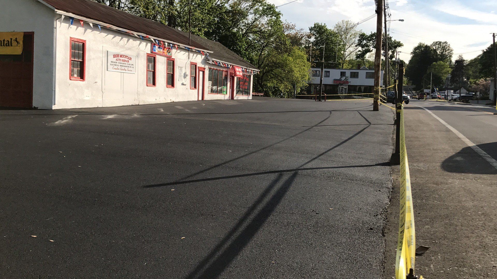 Municipal Roads — Asphalt Store Front in Wayne, NJ