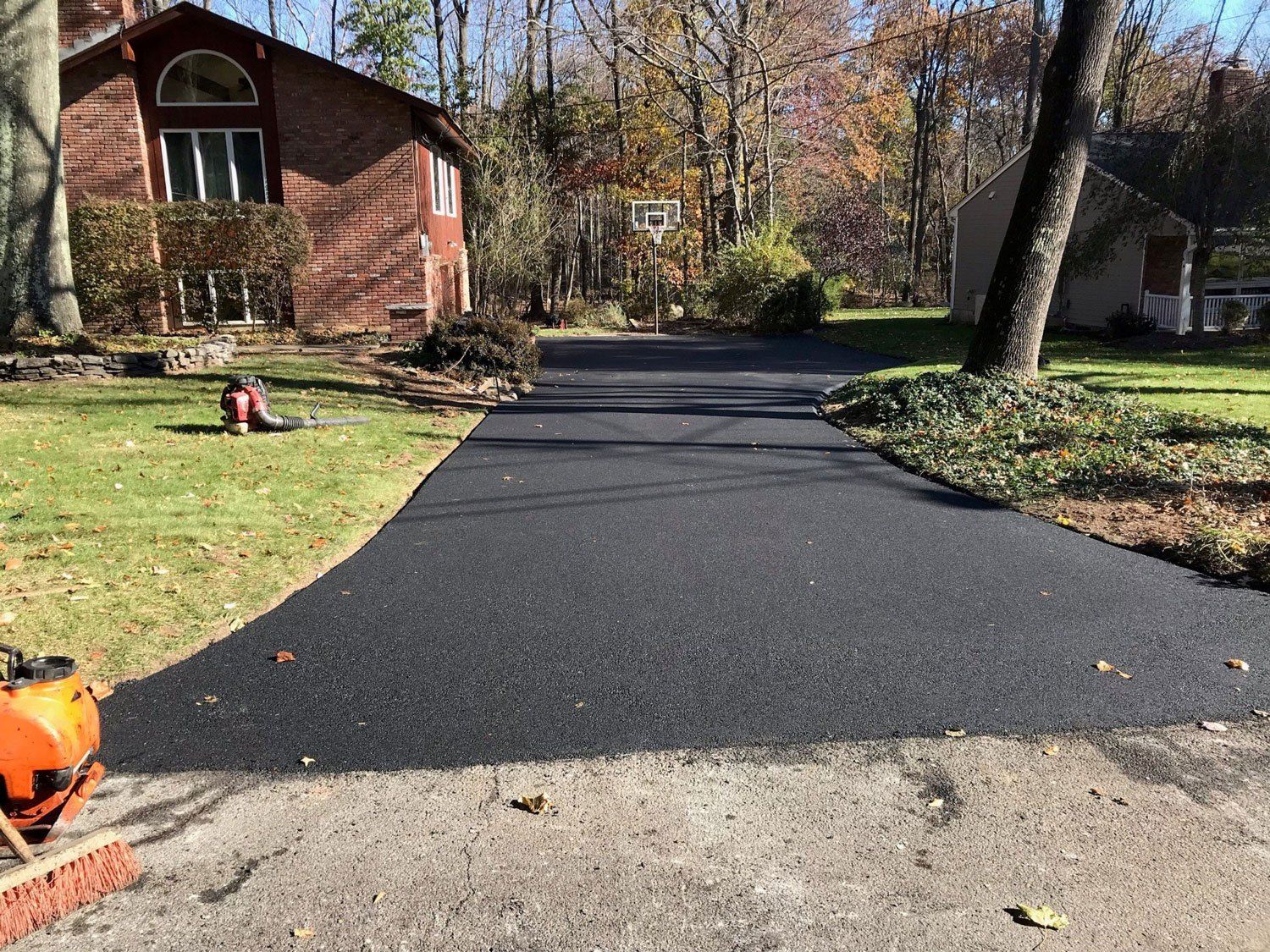 Asphalt Driveway and Brick House — Wayne, NJ — R. Williams Paving LLC
