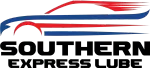 Southern Express Lube logo in red, blue, and black with stylized car graphic