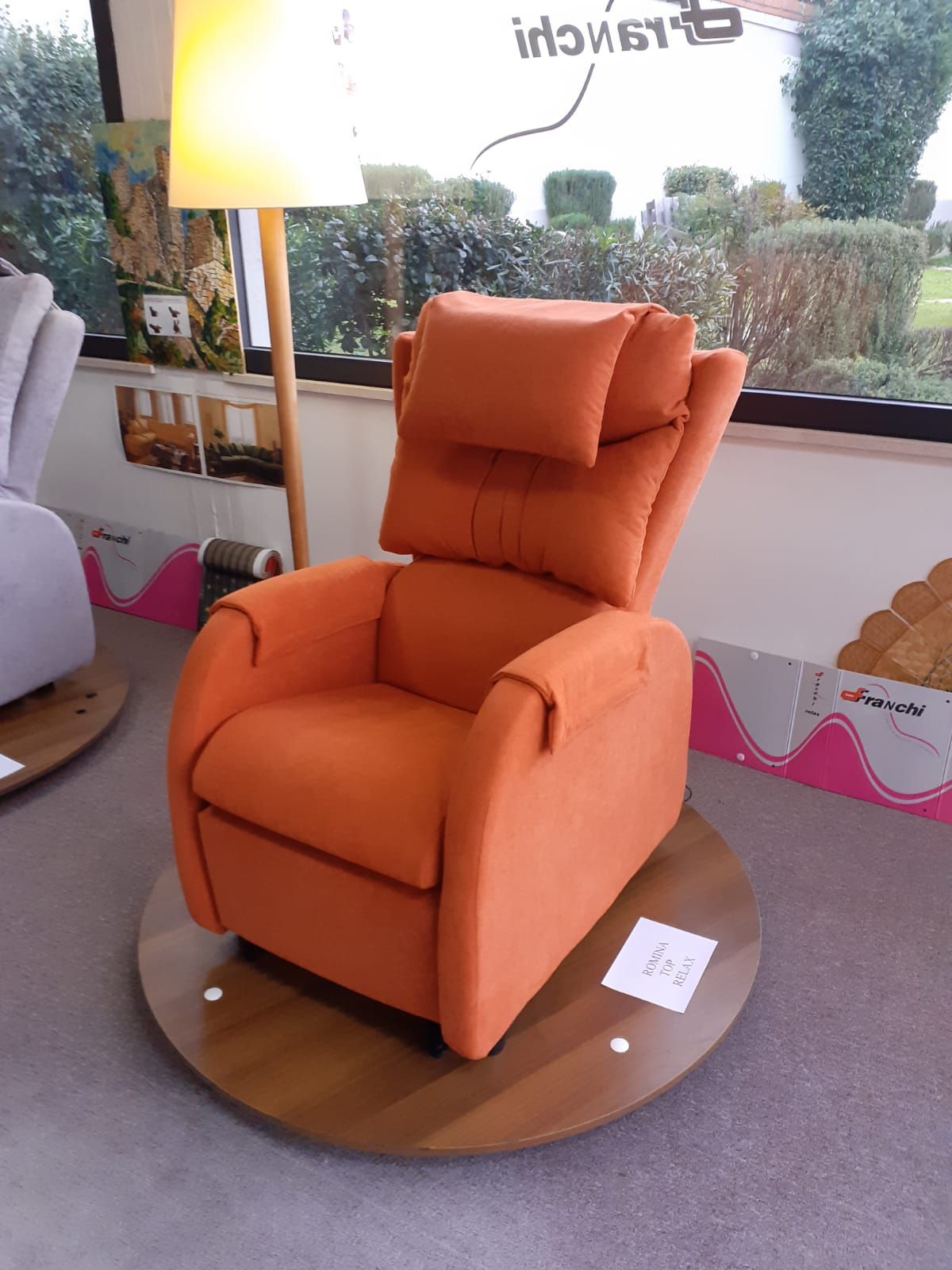 Poltrona relax arancione