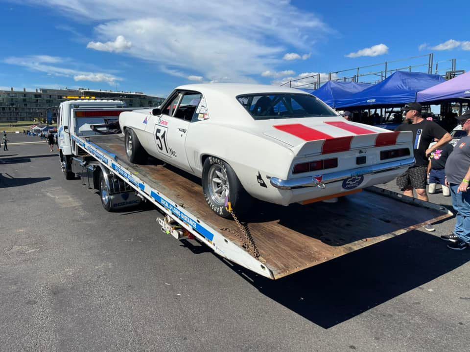 Chevrolet Camaro With Number 51 Towed — Trade & General Towing in Raymond Terrace, NSW