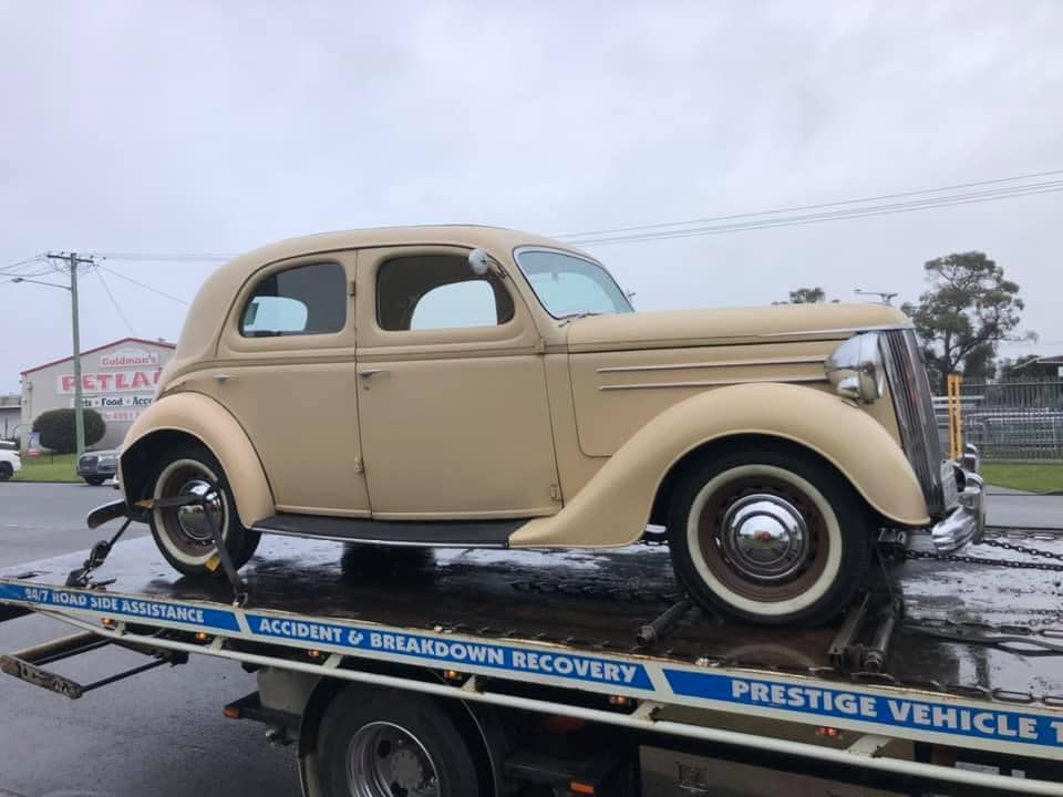 Ford Pilot Car Towed — Trade & General Towing in Sandgate, NSW