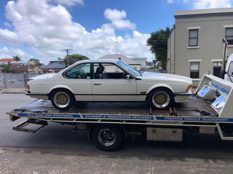 Old Model BMW 6 Series — Trade & General Towing in Newcastle, NSW