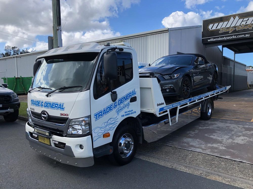 Towing The Sports Car — Trade & General Towing In Sandgate NSW