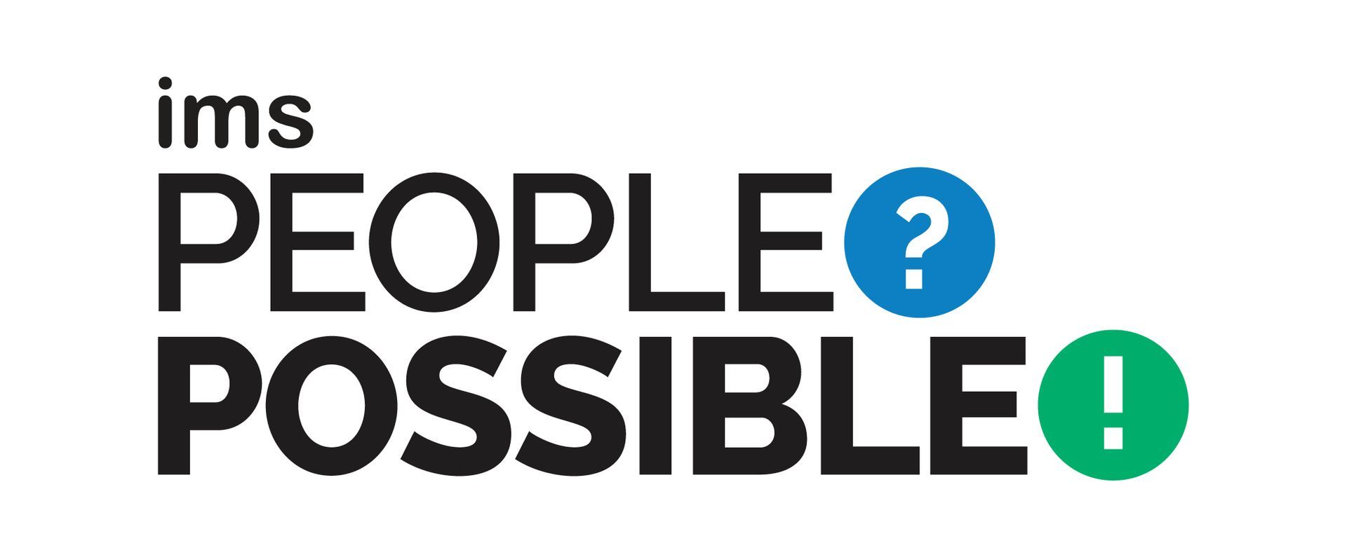 A logo for a company called ims people possible.