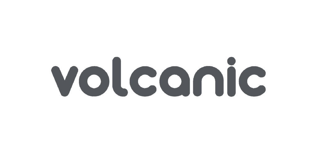 It is a logo for a company called volcanic.
