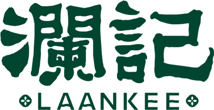 Green Chinese characters above &ldquo;LAANKEE&rdquo; logo on a white background