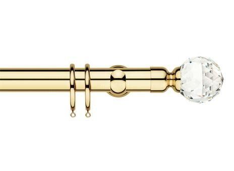 bastone dorato con ganci per tenda