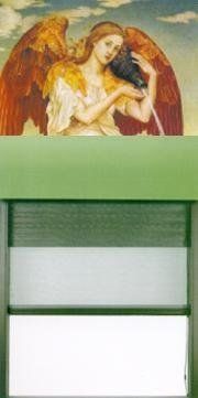 finestra con zanzariera a rullo