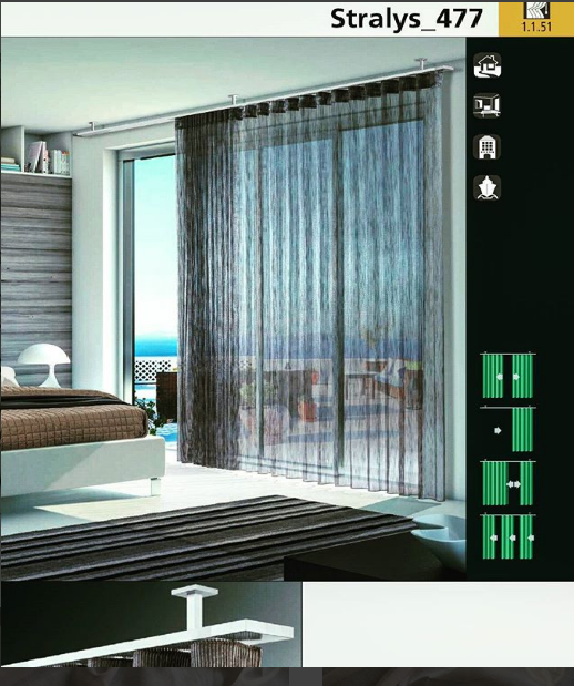 tende per camera da letto