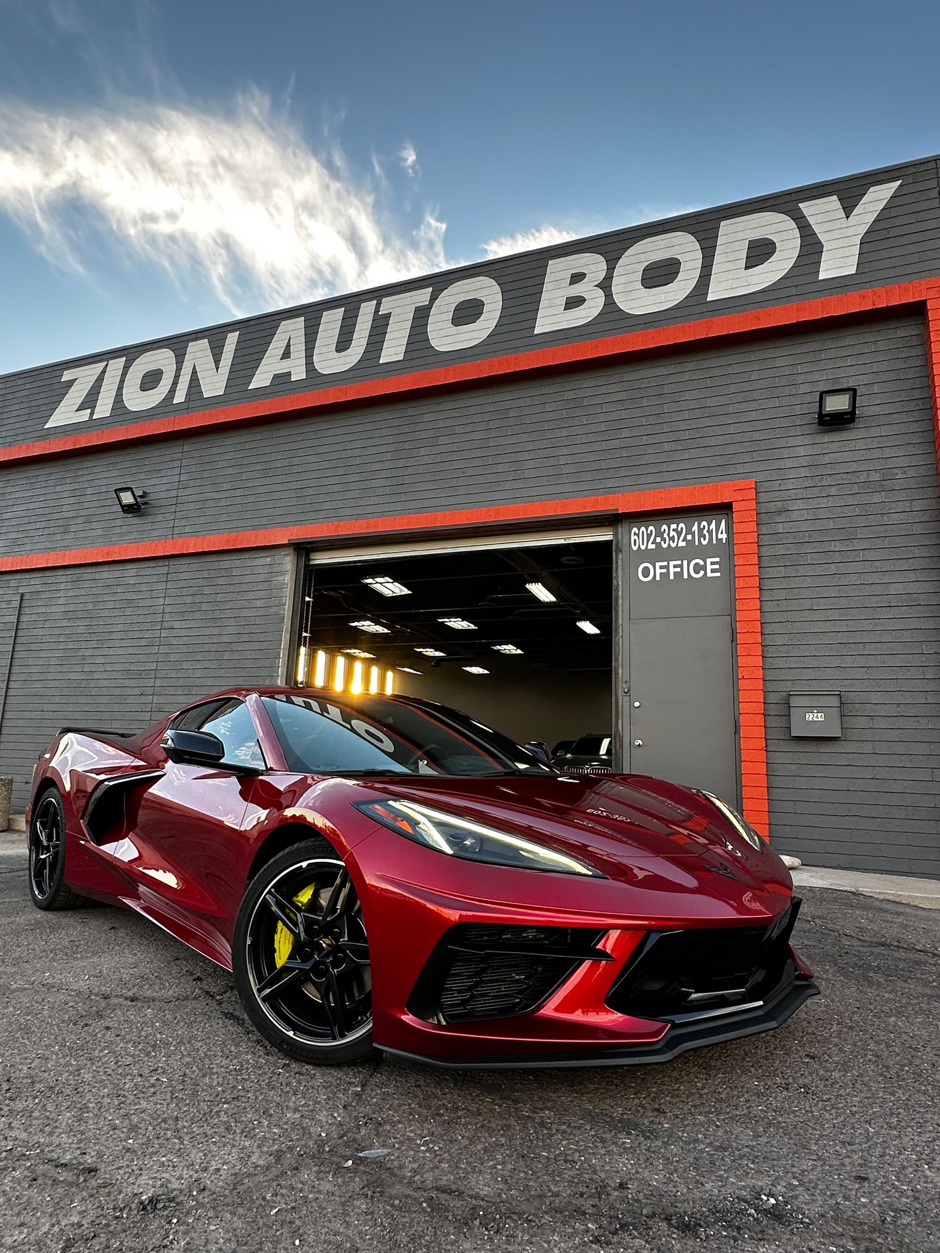 Restored vehicle after full collision repair at Zion Auto Body