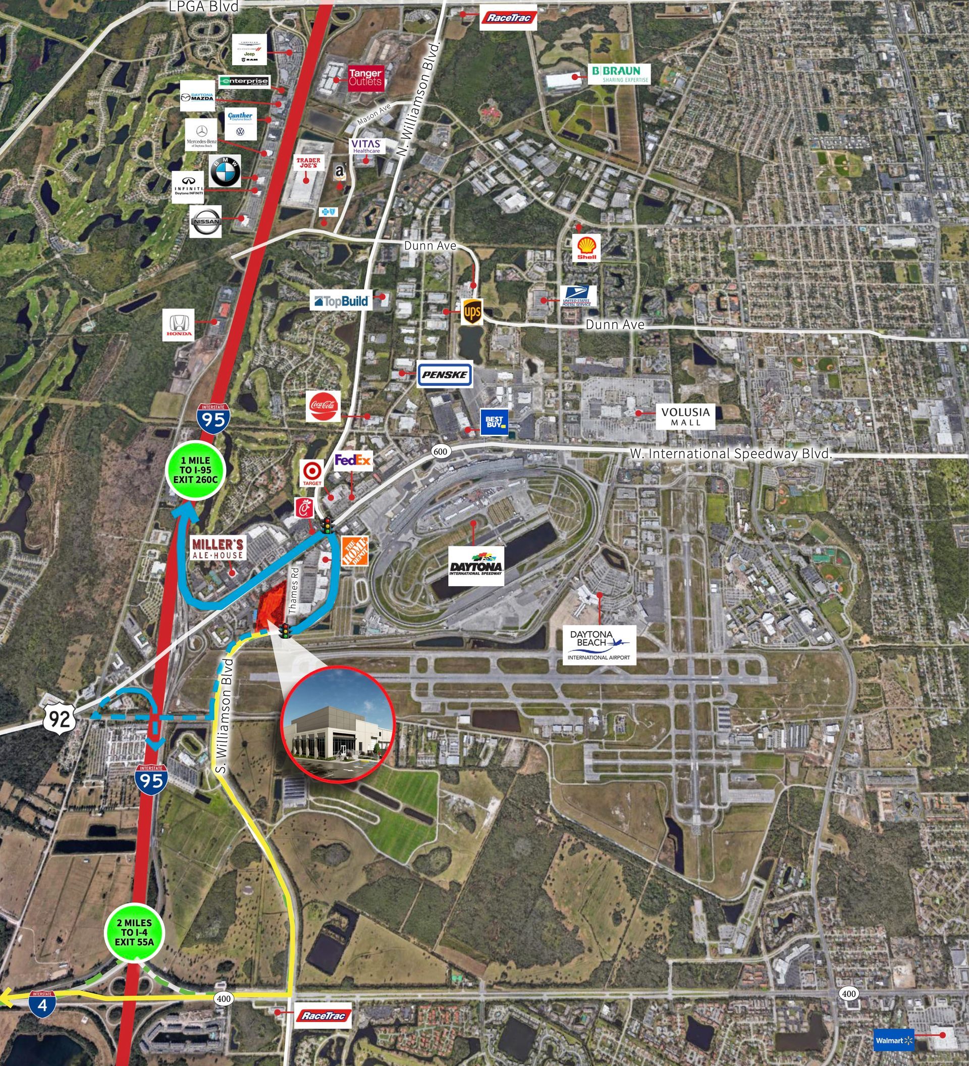 90 Professional Blvd, Daytona Beach - What's Near by Steep Capital