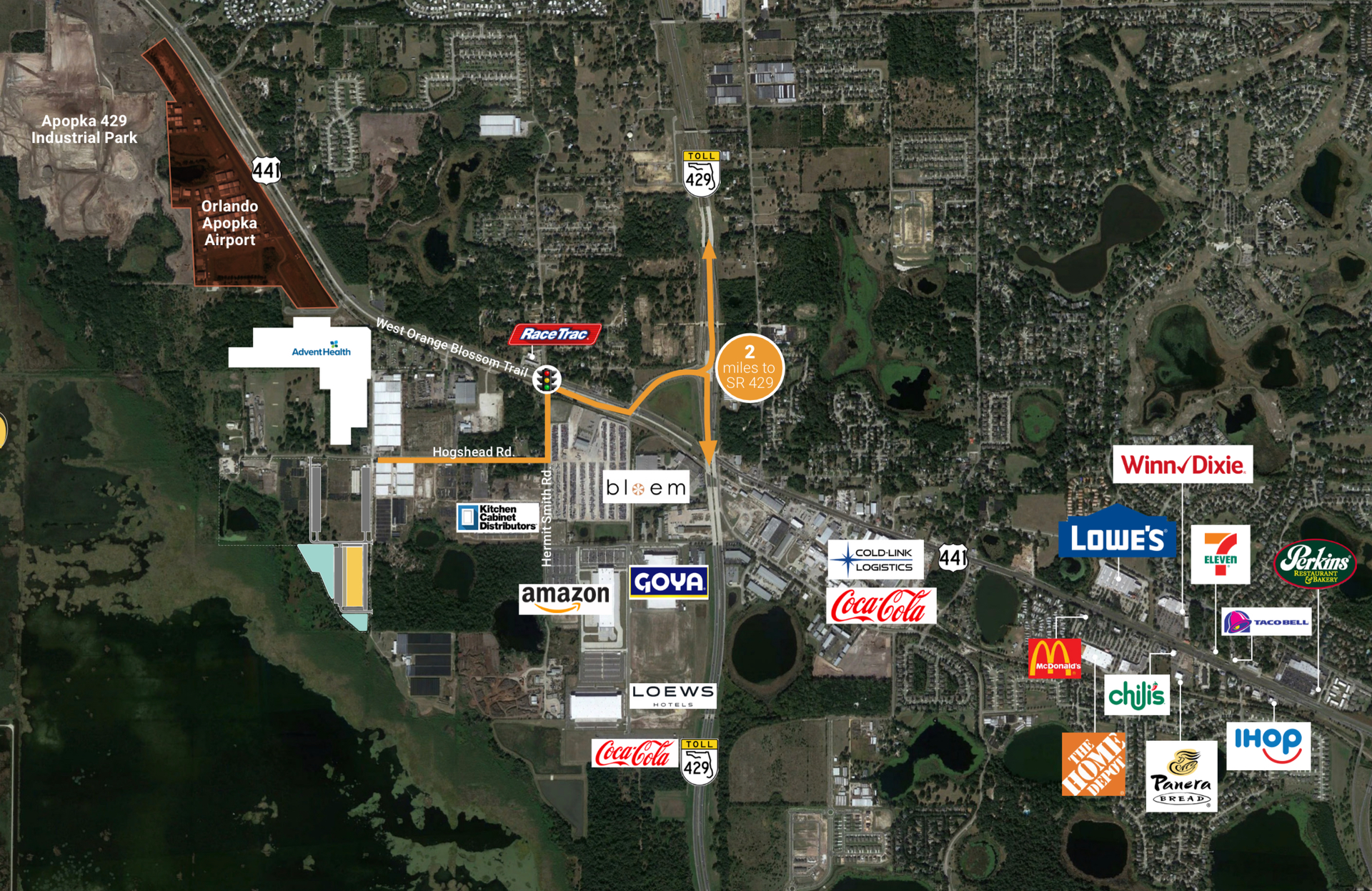 310 Conrad Rd Apoka, fl 32703 - What's Near by Steep Capital