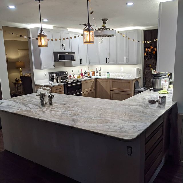 L-Type Counter Tops ─ Sarasota, FL ─ Falfas Cabinets & Stone LLC