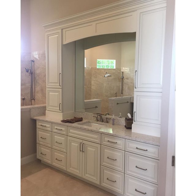 Bathroom Closets with Sink ─ Sarasota, FL ─ Falfas Cabinets & Stone LLC