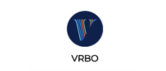 VRBO logo: a blue circle with a stylized
