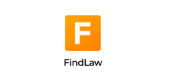 FindLaw logo with a white