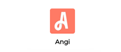 Angi logo: White