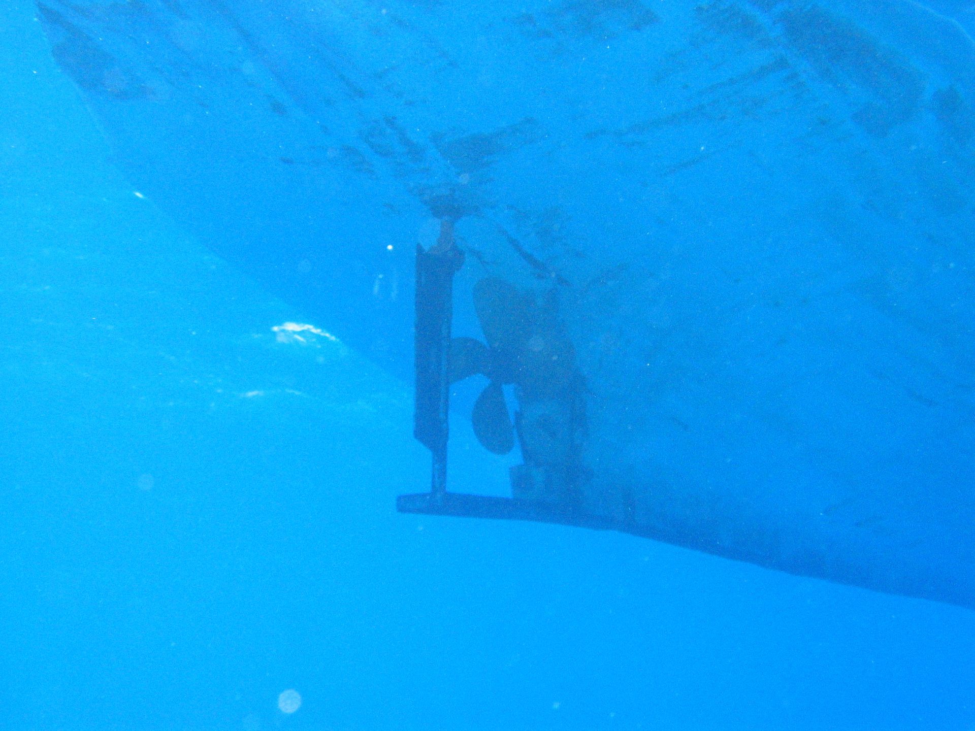 Rotes Meer, Tauchen, Scubadiving, Ägypten, Al-Qusair, Bootsschraube von unten